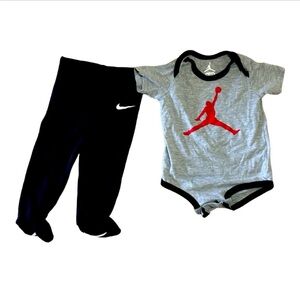 Nike Black Pants with Footies & Air Jordan One Piece